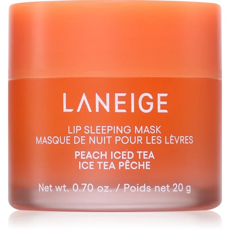LANEIGE Lip Sleeping Mask éjszakai regeneráló maszk az ajkakra árnyalat Peach Iced Tea 20 g