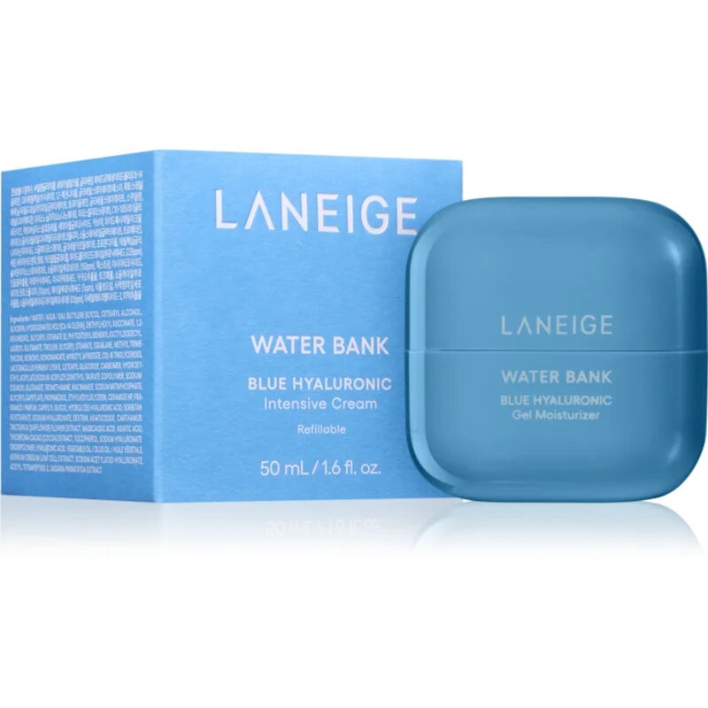 LANEIGE Water Bank Blue Hyaluronic Intensive Cream Refillable intenzív krém hialuronsavval utántölthető 50 ml