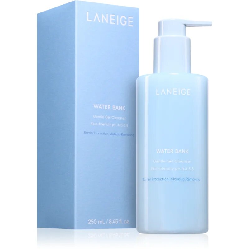 LANEIGE Water Bank Gentle Gel Cleanser lágy tisztító gél 250 ml