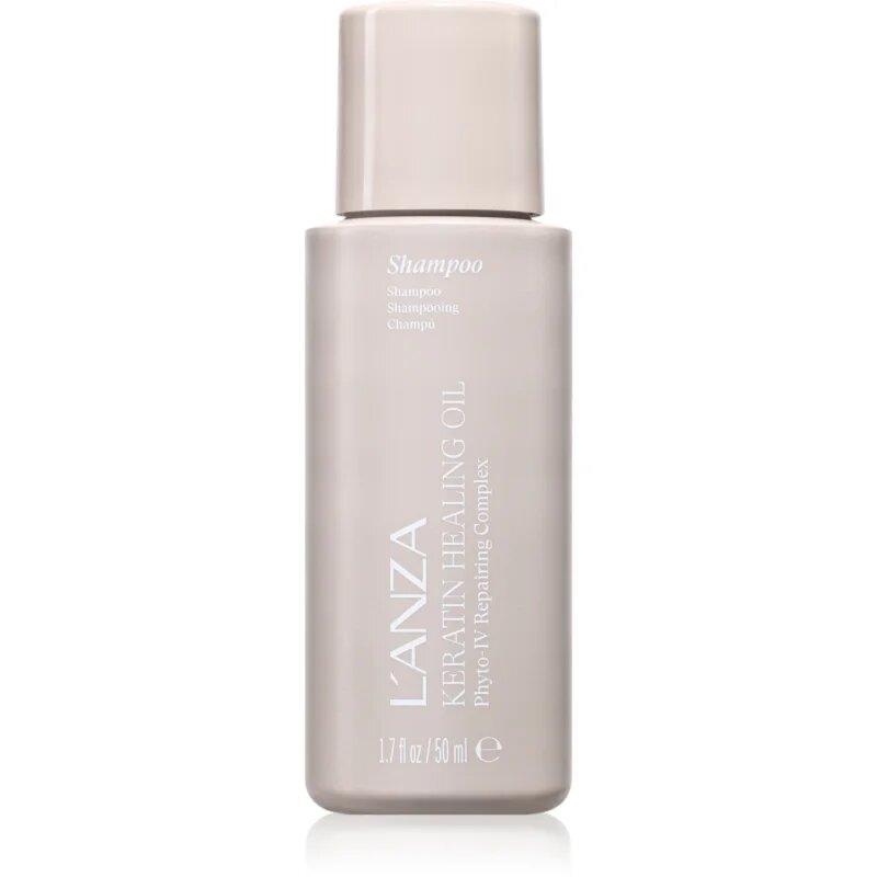 L'anza Keratin Healing Oil Lustrous Shampoo revitalizáló sampon a károsult hajra 50 ml