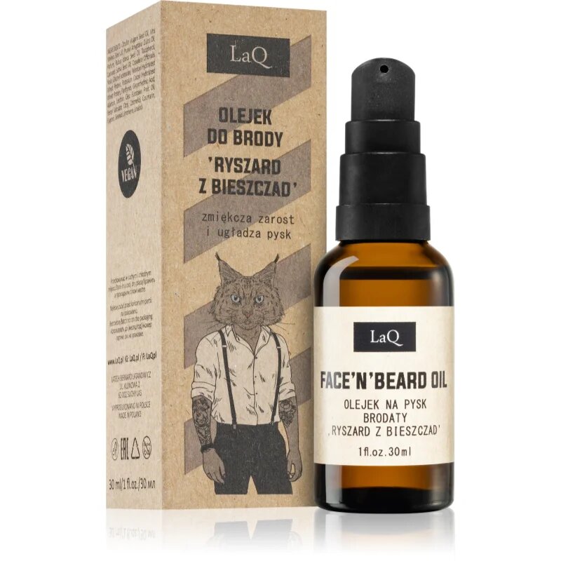 LaQ Lynx From Mountain tápláló olaj hajra és szakállra 30 ml