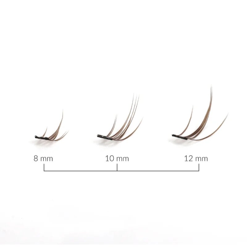 Lash Brow Bonding Eyelashes ragasztható tincses műszempillák Extra Small Brownie 1 db