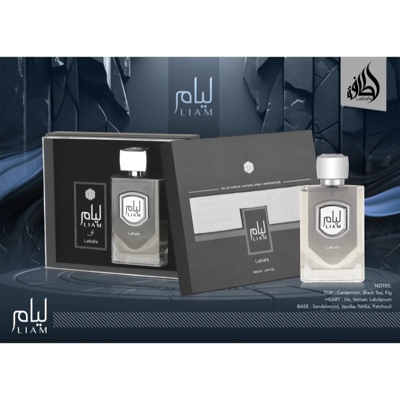 Lattafa Liam Grey Eau de Parfum uraknak 100 ml