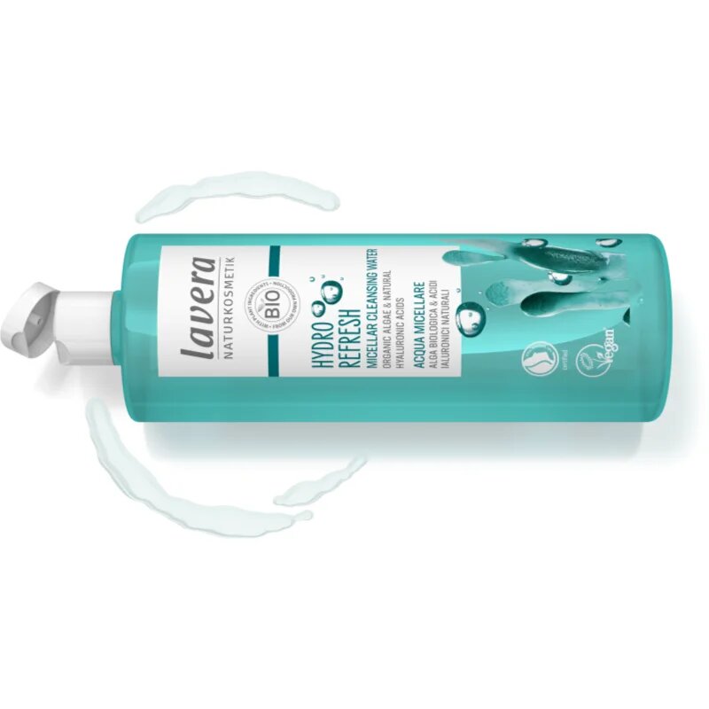 Lavera Hydro Refresh micellás víz normál és száraz érzékeny bőrre hidratáló hatással 400 ml