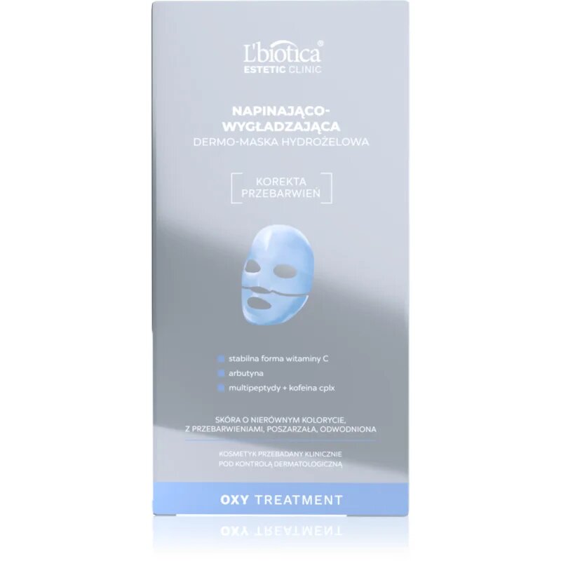 L’biotica Estetic Clinic Oxy Treatment intenzív hidrogélmaszk a feszes bőrért 1 db