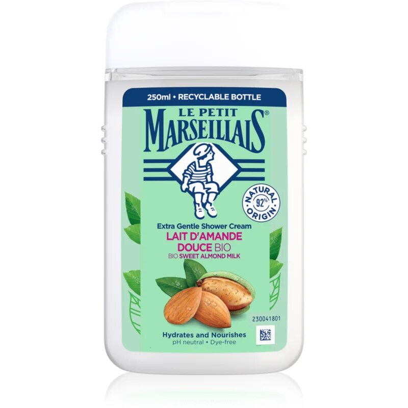 Le Petit Marseillais Sweet Almond Milk BIO krémes tusoló gél 250 ml
