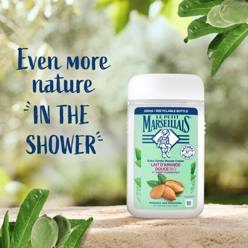 Le Petit Marseillais Sweet Almond Milk BIO krémes tusoló gél 250 ml