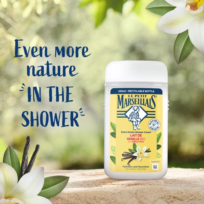 Le Petit Marseillais Vanilla Milk BIO krémes tusoló gél 250 ml