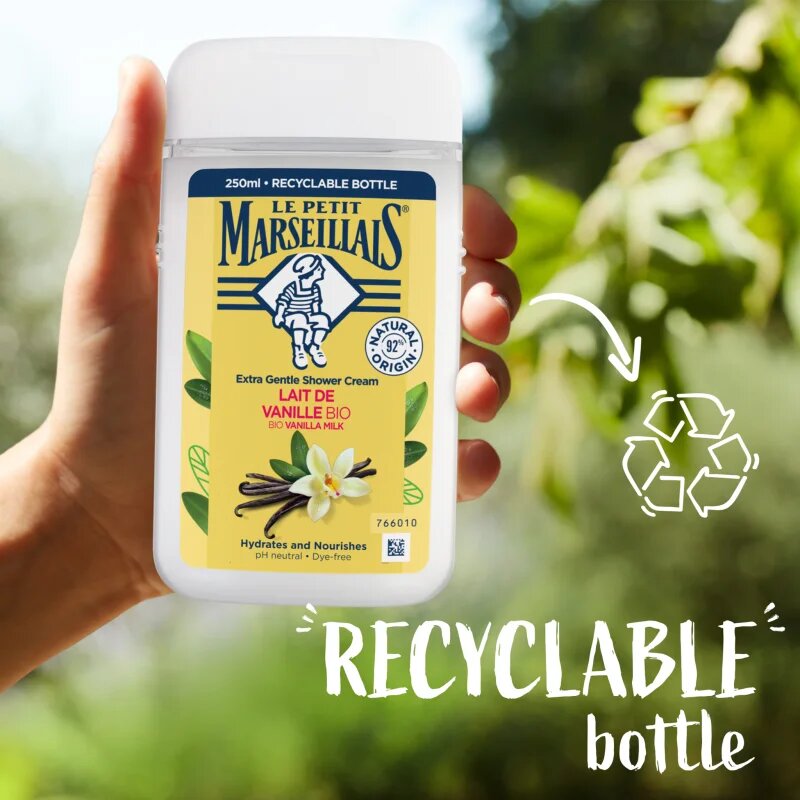 Le Petit Marseillais Vanilla Milk BIO krémes tusoló gél 250 ml