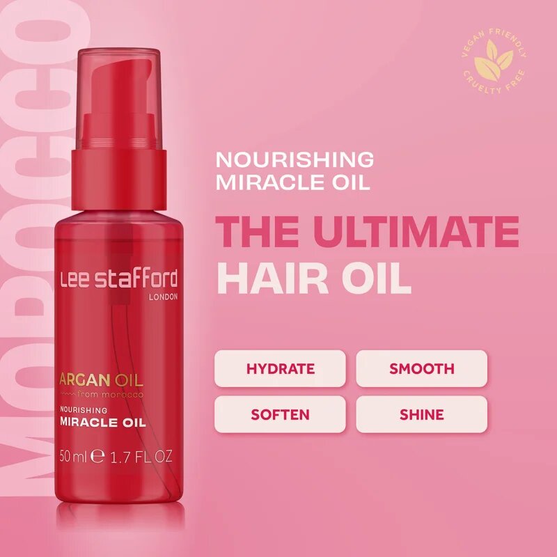 Lee Stafford Argan Oil Nourishing Miracle Oil tápláló olaj hajra 50 ml