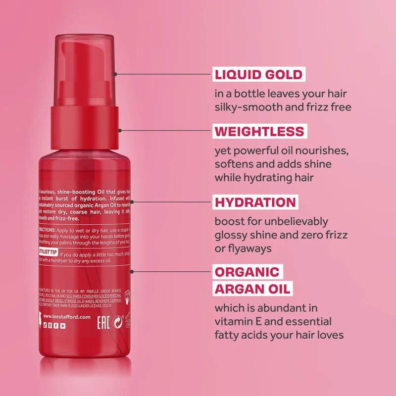 Lee Stafford Argan Oil Nourishing Miracle Oil tápláló olaj hajra 50 ml