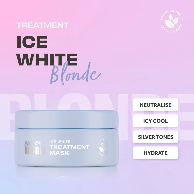 Lee Stafford Bleach Blondes Ice White hajmaszk semlegesíti a sárgás tónusokat 200 ml