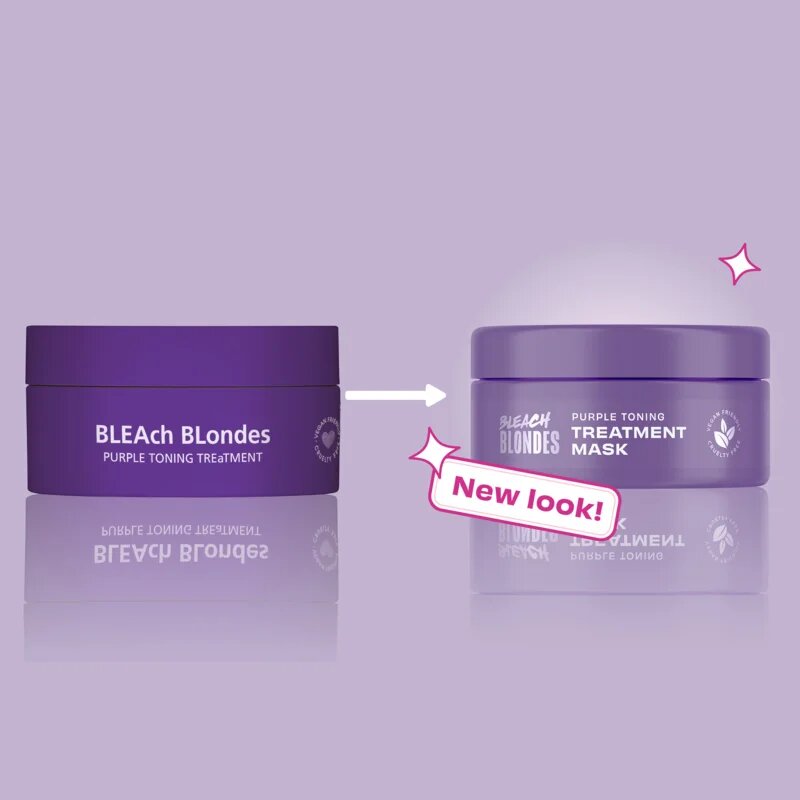 Lee Stafford Bleach Blondes Purple reign maszk semlegesíti a sárgás tónusokat 200 ml