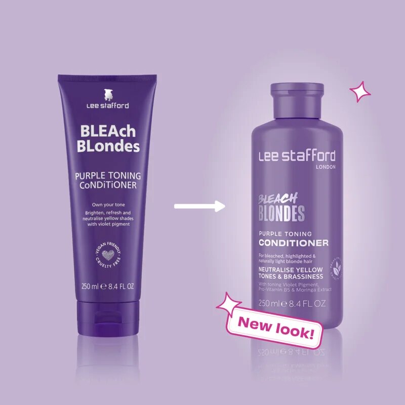 Lee Stafford Bleach Blondes Toning Conditioner tonizáló kondicionáló a szőke és melírozott hajra 250 ml