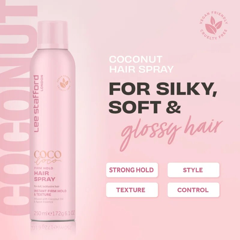 Lee Stafford CoCo LoCo Agave hajlakk erős fixálás 250 ml