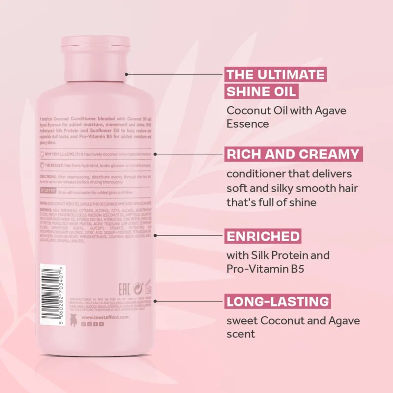 Lee Stafford CoCo LoCo Agave hidratáló kondicionáló a fénylő és selymes hajért 250 ml