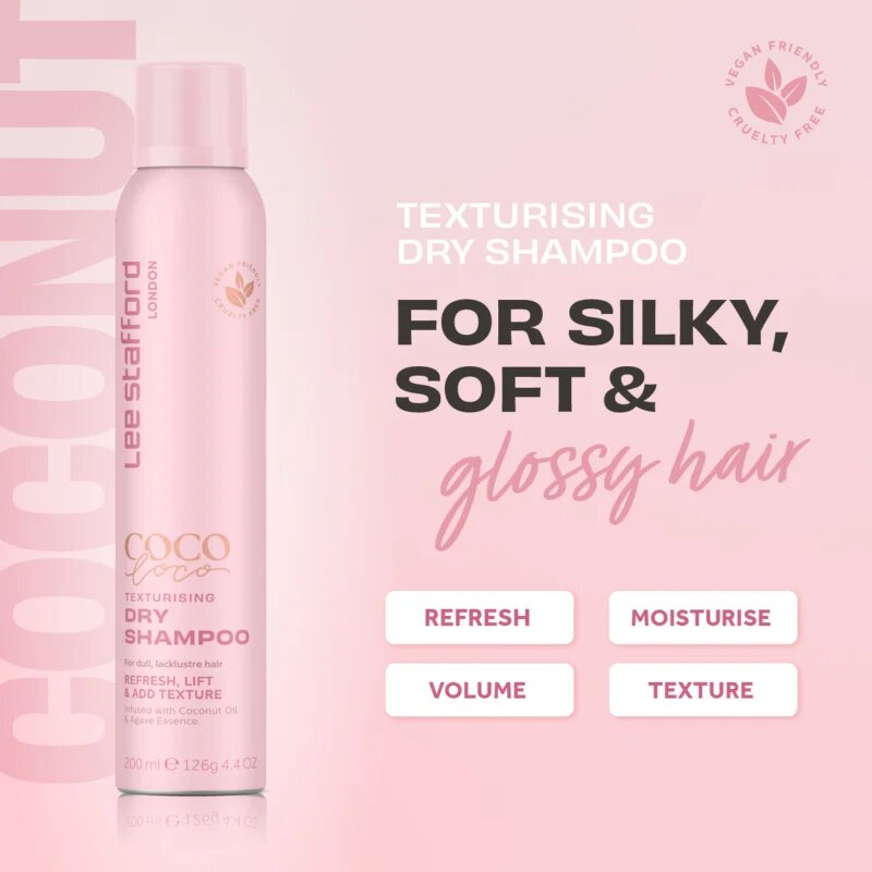 Lee Stafford CoCo LoCo Agave strukturáló száraz sampon minden hajtípusra 200 ml