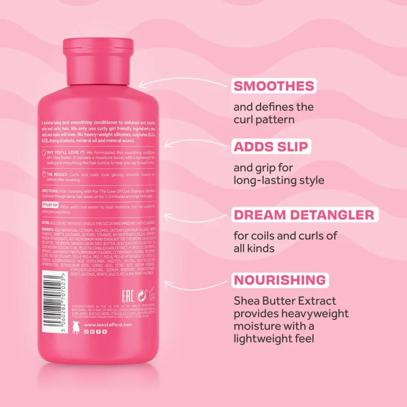 Lee Stafford For The Love Of Curls Conditioner kondicionáló a természetes hullámokért 250 ml