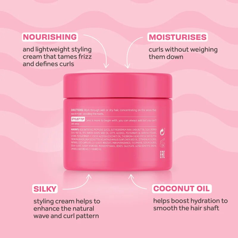 Lee Stafford For The Love Of Curls Custard Cream formázó krém a hullámok kiemelésére 125 ml
