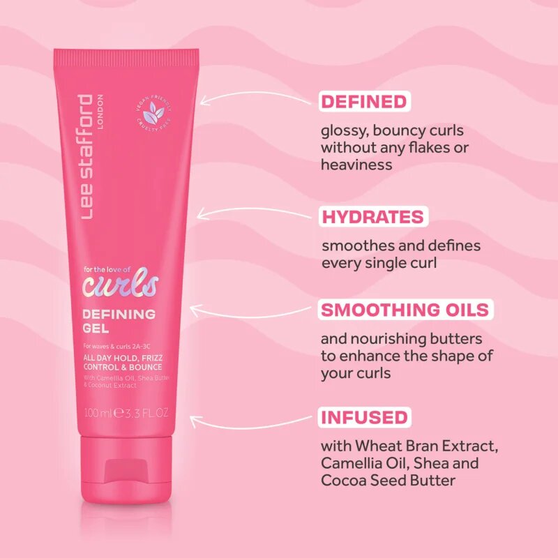 Lee Stafford For The Love Of Curls Defining Gel hajzselé az alakért és formáért 100 ml