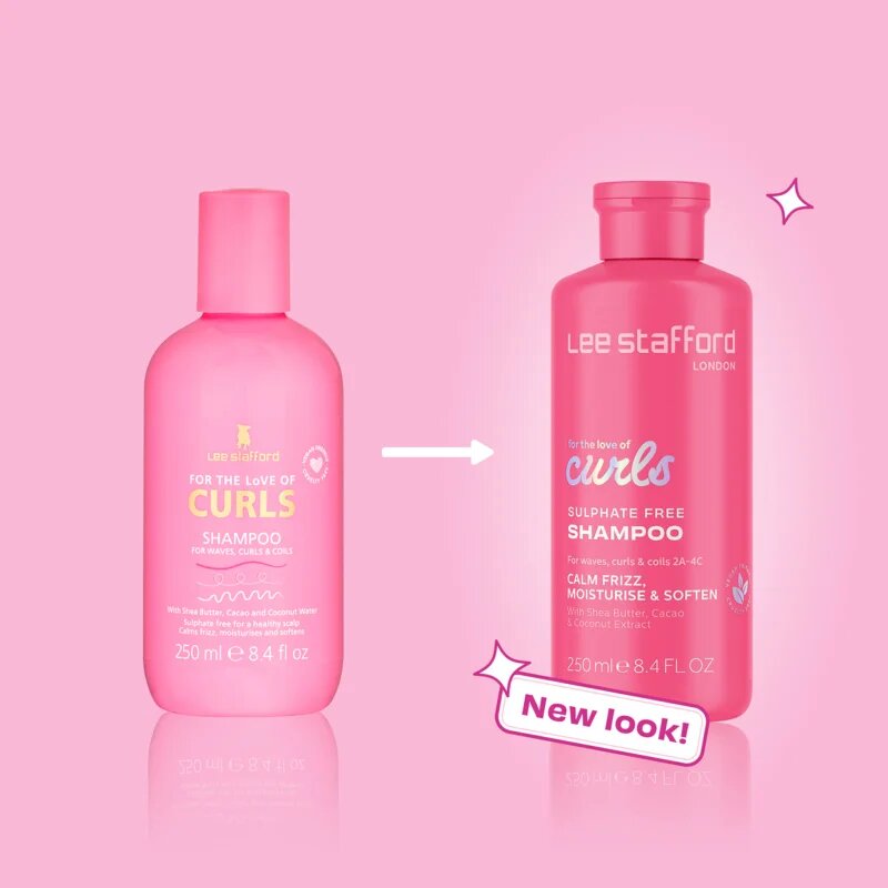 Lee Stafford For The Love Of Curls Shampoo sampon a hullámos és göndör hajra 250 ml