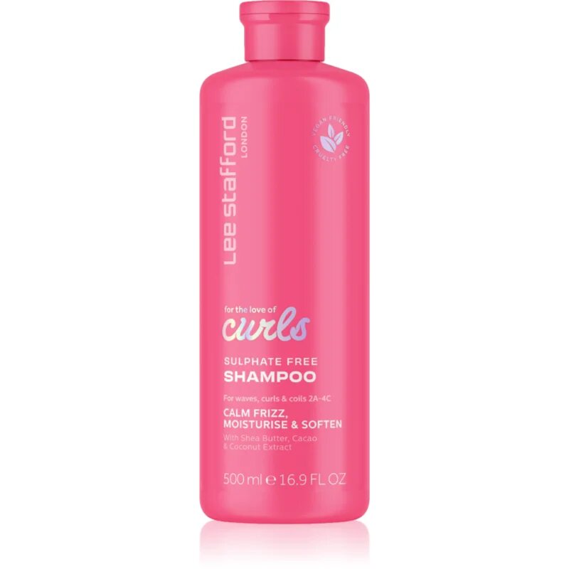 Lee Stafford For The Love Of Curls Shampoo sampon a hullámos és göndör hajra 500 ml