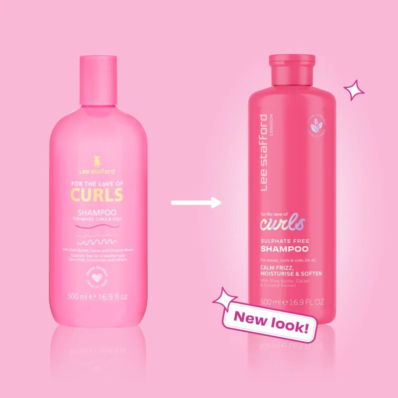 Lee Stafford For The Love Of Curls Shampoo sampon a hullámos és göndör hajra 500 ml