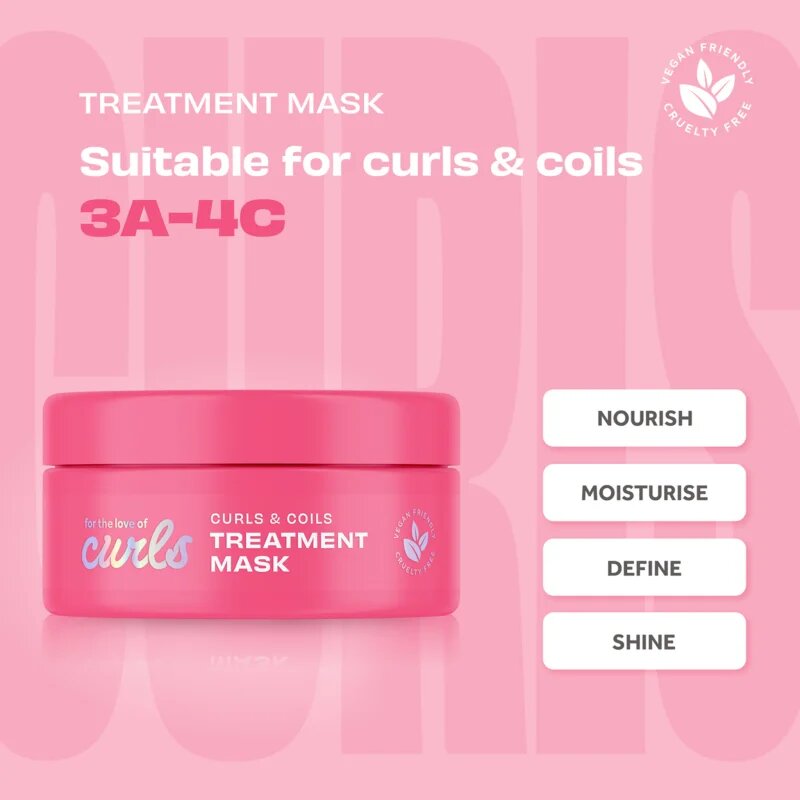 Lee Stafford For The Love Of Curls Treatment Mask maszk göndör hajra 200 ml