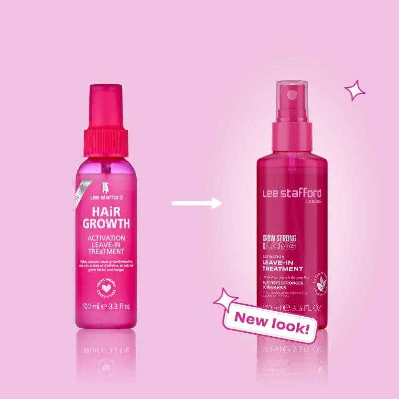 Lee Stafford Grow Strong & Long Activation Leave - In Treatment haj spray a haj megerősítésére 100 ml