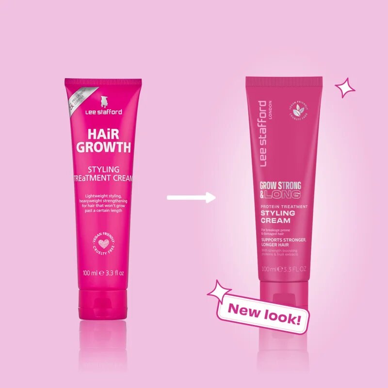 Lee Stafford Grow Strong & Long Styling Cream hajformázó krém proteinnel 100 ml