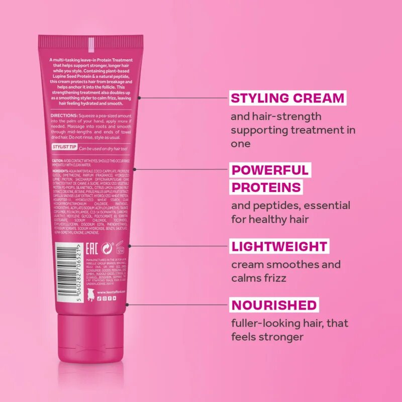 Lee Stafford Grow Strong & Long Styling Cream hajformázó krém proteinnel 100 ml