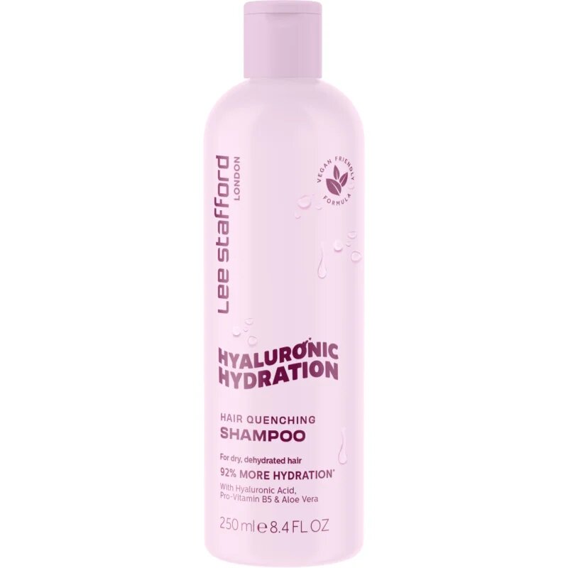 Lee Stafford Hyaluronic Hydration Hair Quenching Shampoo Intenzíven hidratáló sampon 250 ml