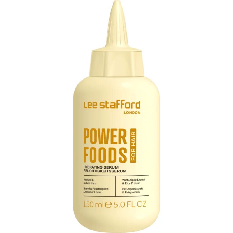Lee Stafford Powerfoods Hydrating Serum hajkúra a fénylő és selymes hajért 150 ml