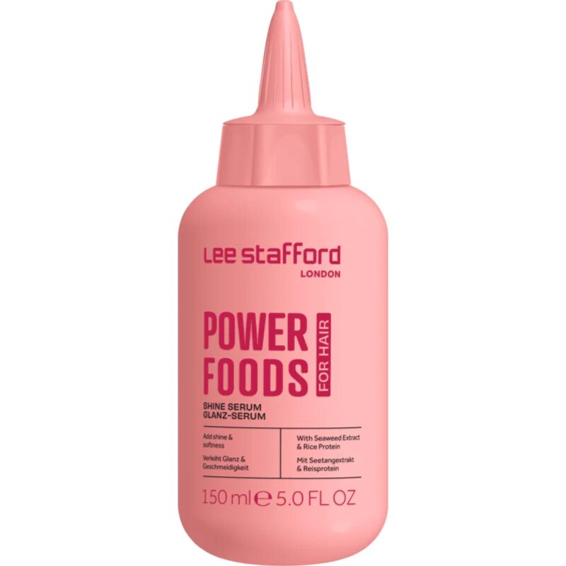 Lee Stafford Powerfoods Shine Treatment szérum a fénylő és selymes hajért 150 ml