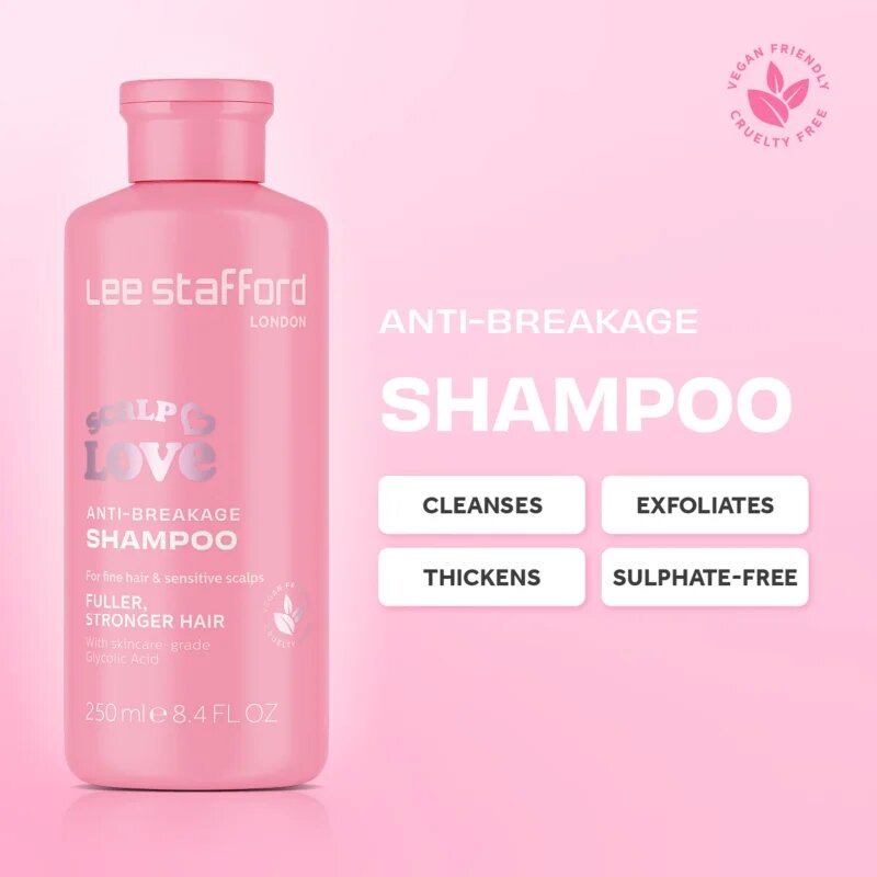 Lee Stafford Scalp Love Anti-Breakage Shampoo erősítő sampon a gyenge hullásra hajlamos hajra 250 ml