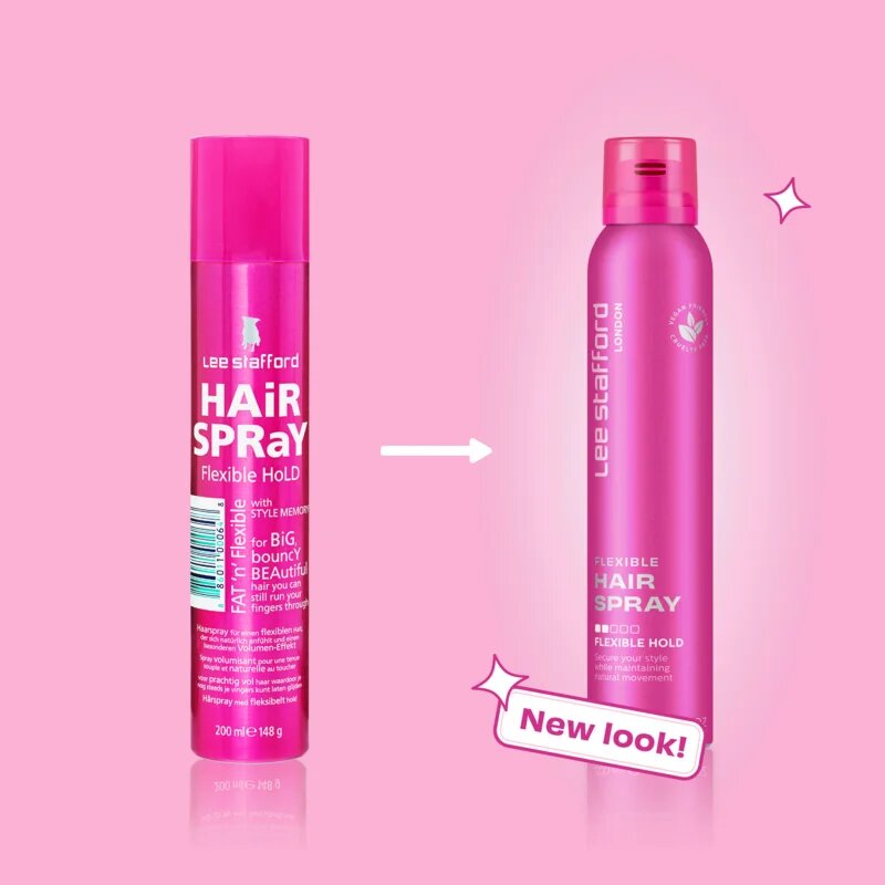 Lee Stafford Styling Hair Spray Flexible Hold Fat n Flexible hajlakk rugalmas tartásért 200 ml