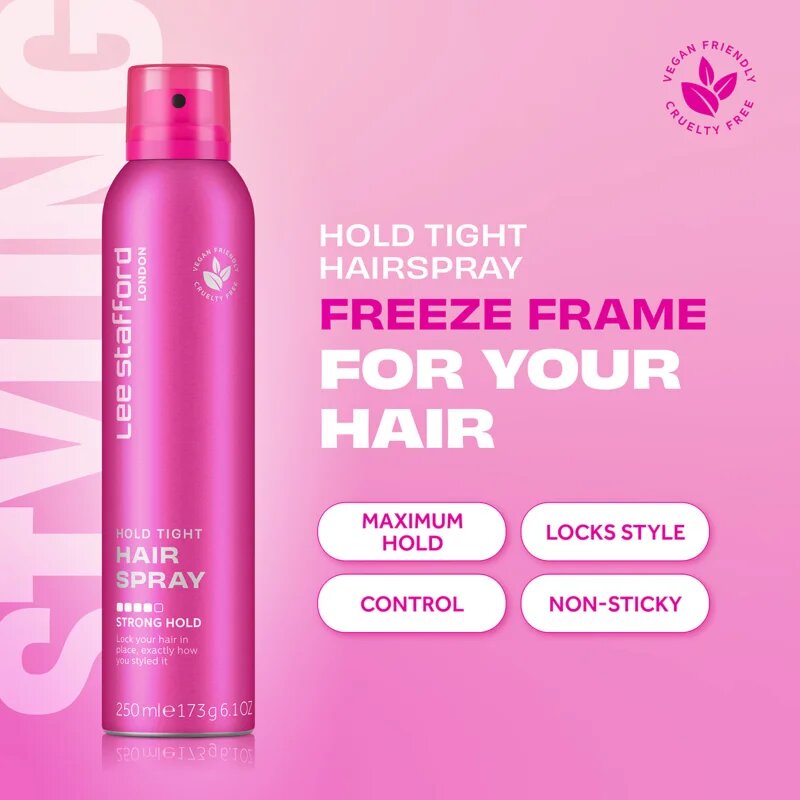 Lee Stafford Styling Hair Spray Strong Hold Tight hajlakk erős fixálással 250 ml