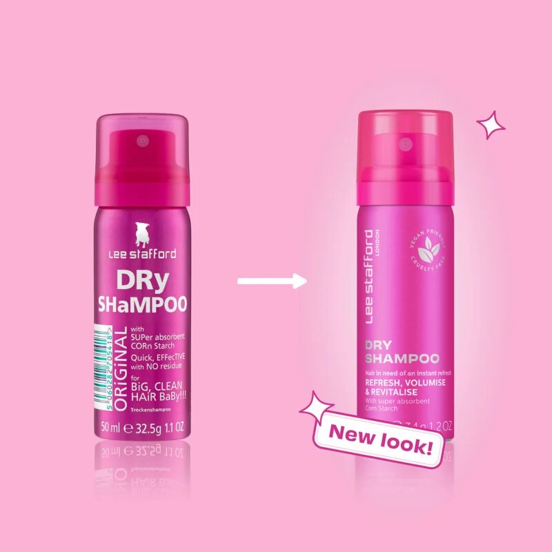 Lee Stafford Styling Original Dry Shampoo száraz sampon a felesleges faggyú felszívódásáért és a haj frissítéséért 50 ml