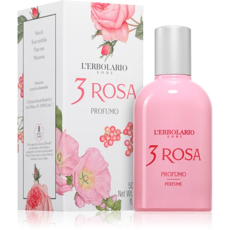 L'ERBOLARIO 3 Rosa Eau de Parfum hölgyeknek 50 ml