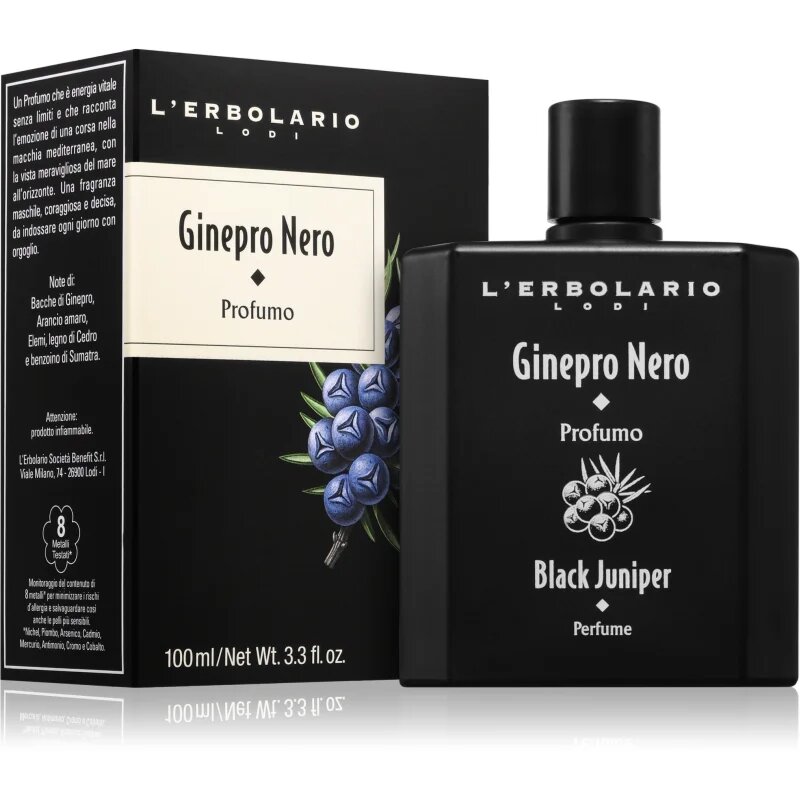 L'ERBOLARIO Ginepro Nero Eau de Toilette uraknak 100 ml