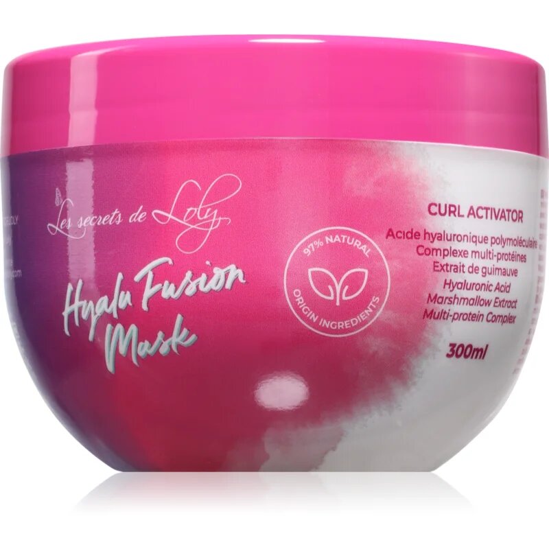 Les Secrets De Loly Hyalu Fusion Mask haj maszk a loknik aktiválására 300 ml