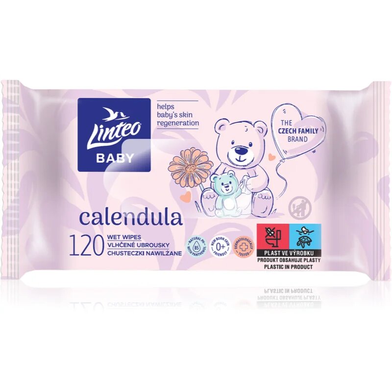 Linteo Baby nedves törlőkendők 120 db