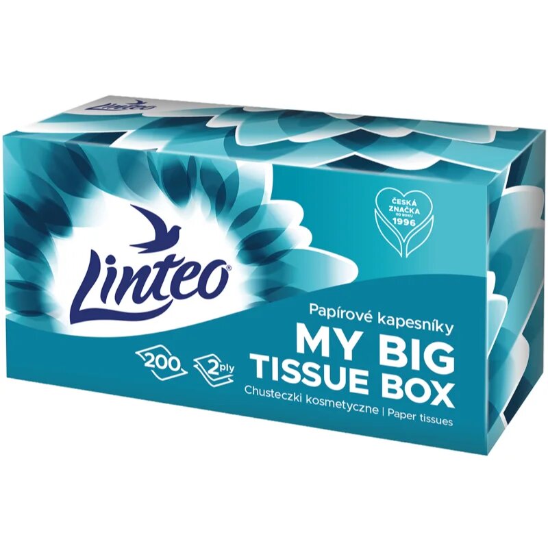 Linteo Paper Tissues Two-ply Paper 200 pcs per box papírzsebkendő 200 db