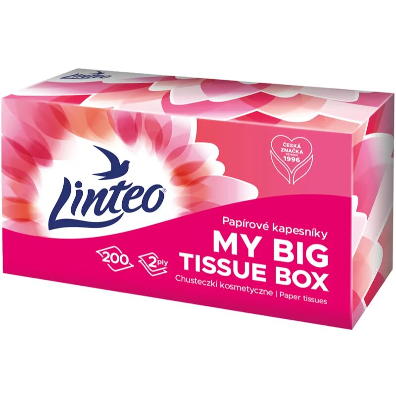 Linteo Paper Tissues Two-ply Paper 200 pcs per box papírzsebkendő 200 db