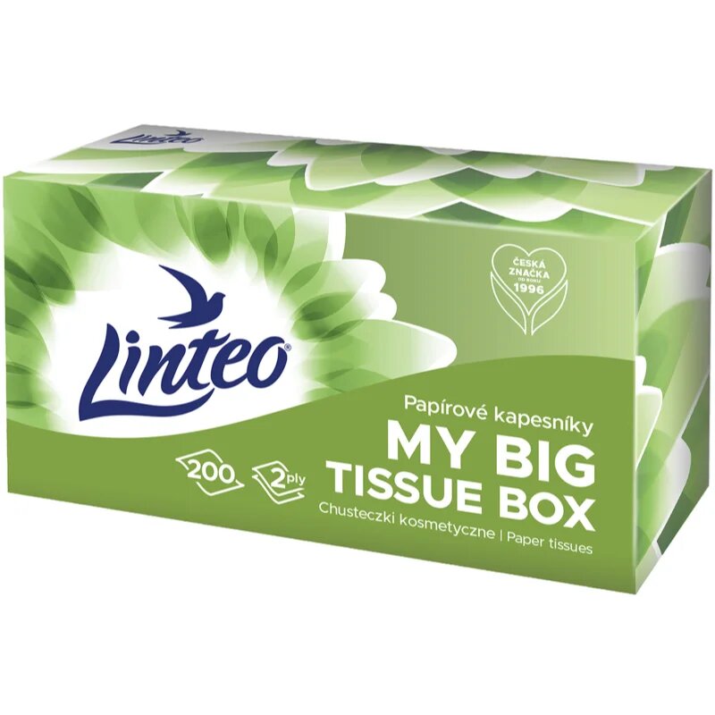 Linteo Paper Tissues Two-ply Paper 200 pcs per box papírzsebkendő 200 db