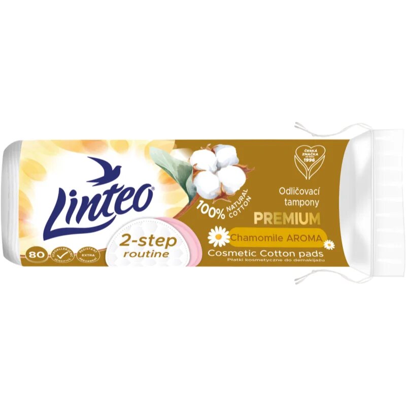 Linteo Premium sminklemosó vattakorong Camomile 80 db
