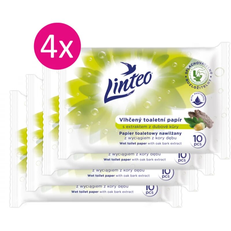 Linteo Wet Toilet Paper nedves WC papír 10x4 db