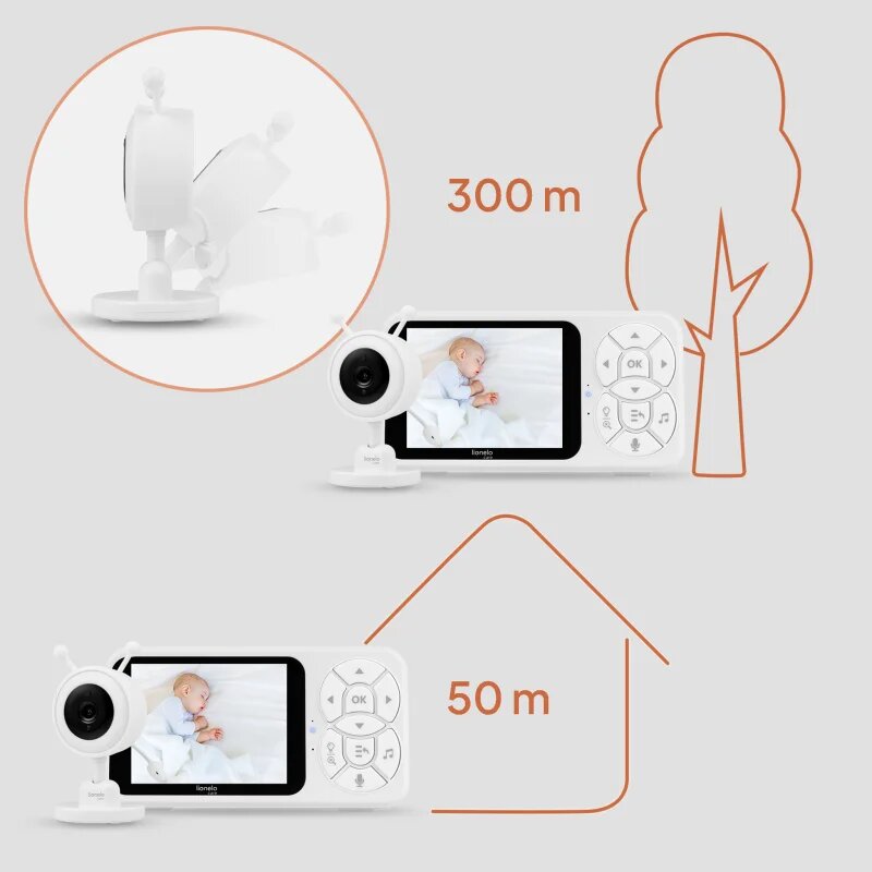 Lionelo BABYLINE 3.4 kamerás bébiőr 1 db