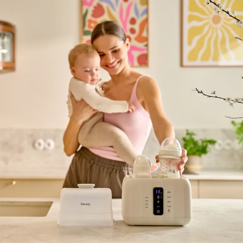 Lionelo Thermup Double White Bottle Warmer 6in1 többfunkciós cumisüveg melegítő 6 in 1 1 db
