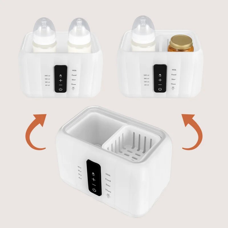 Lionelo Thermup Double White Bottle Warmer 6in1 többfunkciós cumisüveg melegítő 6 in 1 1 db